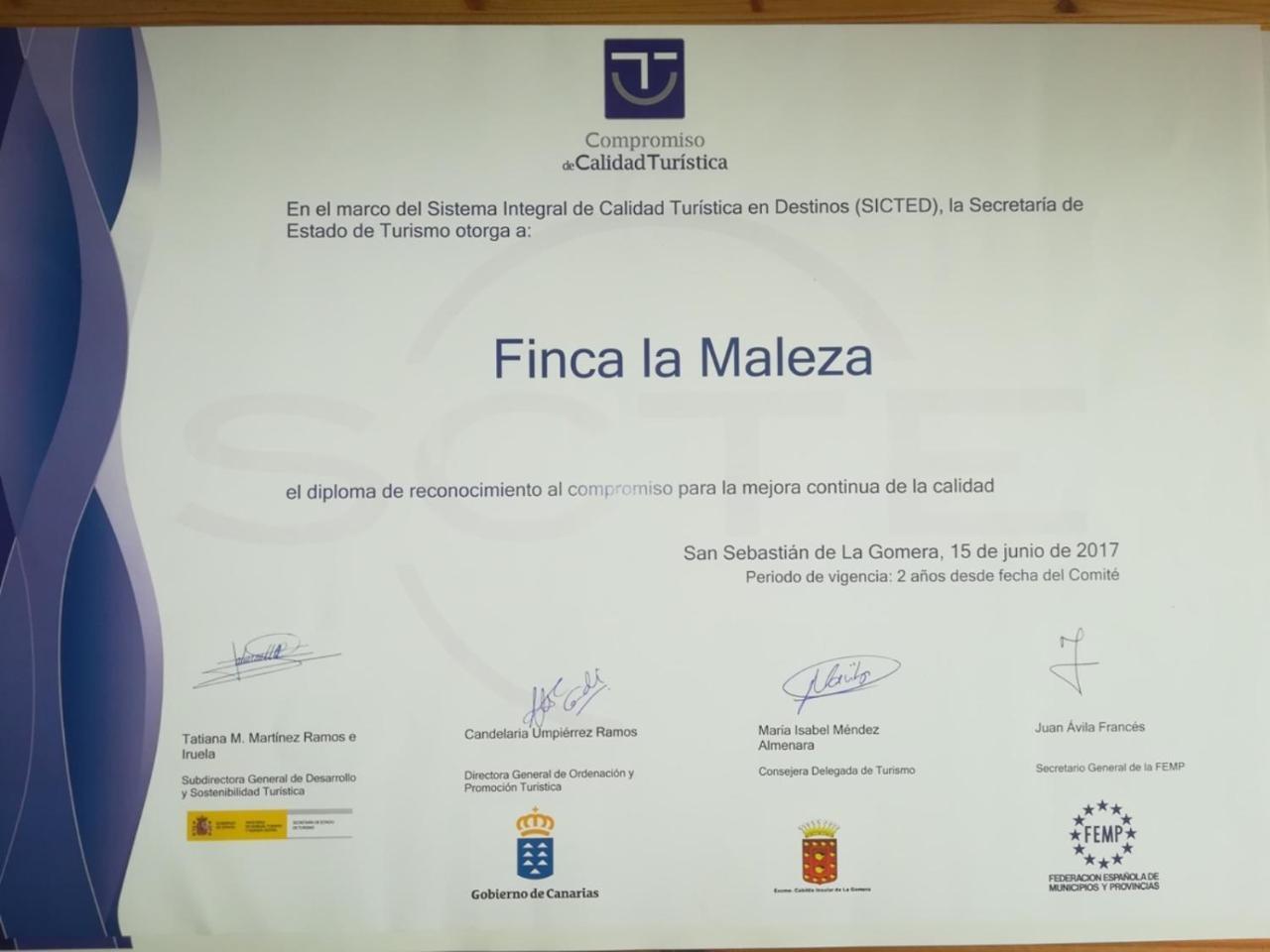 Casa Rural Finca La Maleza 阿古洛 外观 照片